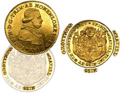 PREMIUM POLISH COINS AND MEDALS Silesia, Duchy of Neisse, Joseph von Hohenlohe-Bartenstein, Ducat Neisse 1796 - VERY RAREVery rare ducat of the Breslau bishop Joseph von Hohenlohe from the extremely d