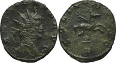 ANCIENT COINS Roman Imperial, Gallienus, AntoninianusRoman Imperial Gallienus (253-268), Antoninianus 260-268, Rome mintObverse: radiate head right GALLIENVS AVGReverse: pegasus springing to right, H 