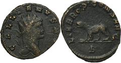 ANCIENT COINS Roman Imperial, Gallienus, AntoninianusRoman Imperial Gallienus (253-268), Antoninianus 260-268, Rome mintObverse: radiate head right GALLIENVS AVGReverse: panther walking left, B in exe
