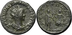 ANCIENT COINS Roman Imperial, Saloninus, AntoninianusRare antoninianus of Saloninus. Roman Imperial Saloninus (258-260), Antoninianus 256, Asian mintObverse: radiate and draped bust right SALON VALERI
