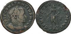 ANCIENT COINS Roman Imperial, Constantius I Chlorus, FollisRoman Imperial Constantius I Chlorus (305-306), Follis 305-307, Trier mintObverse: laureate, cuirassed bust rightIMP CONSTANTIVS AVGReverse: 