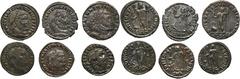 ANCIENT COINS Set, Roman Imperial, Follis (6 pcs.)Set of six coins of Roman Empire. One follis of Maximinus II Daia and five folli of Constantine I. Zestaw sześciu monet z okresu Cesarstwa Rzymskiego.