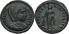 ANCIENT COINS Roman Imperial, Helena Augusta, Follis - UNLISTED, SMHSUnlisted variety in Roman Imperial Coinage.Roman Imperial Helena Augusta (325-329, mother of Constantine), Follis ca. 325-326, Hera