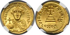 ANCIENT COINS Byzantine Empire, Constans II, Solidus - NGC MSCoin with MS grade by NGC graded 5/5 strike and 3/5 surface. Ex. Auction 118, Tauler&Fau Selection, lot 128.Byzantine Empire Constans II (6