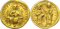 PREMIUM ANCIENT AND WORLD COINS Byzantine Empire, Roman III Argyrus, Histamenon Plenty of mint bloom.Byzantine EmpireRomanus III Argyrus (1028–1034), Histamenon, Constantinople mintObverse: Christ ent