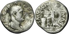 ANCIENT COINS Roman Imperial, Galba, DenariusVery rare issue of Emperor Galba. Roman Imperial Galba (68-69), Denarius 68-69, Rome mint Obverse: laureate head emperor right IMP SER GALBA CAESAR AVG Rev