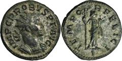 ANCIENT COINS Roman Imperial, Probus, AntoninianusRoman Imperial Probus (276-282), Antoninianus 276-282, Lugdunum mint Obverse: radiate, cuirassed bust right IMP C PROBVS P F AVGReverse: Felicitas sta