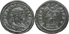ANCIENT COINS Roman Imperial, Probus, AntoninianusRoman Imperial Probus (276–282), Antoninianus, Siscia mint Obverse: radiate draped and cuirassed bust right IMP C M AVR PROBVS AVG Reverse: Mars advan