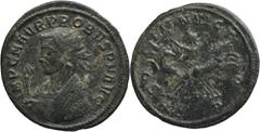 ANCIENT COINS Roman Imperial, Probus, AntoninianusRoman Imperial Probus (276-282), Antoninianus 276-282, Cyzicus mint Obverse: radiate bust of the emperor right IMP C M AVR PROBVS P F AVG Reverse: Sol
