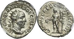 ANCIENT COINS Roman Imperial, Trajan Decius, Antoninianus - NGC AU - ex. Danube Silver CollectionEx. Danube Silver Collection.Coin in NGC slab with AU grade.Roman ImperialTrajan Decius (249-251), Anto