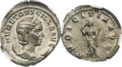 ANCIENT COINS Roman Imperial, Herennia Etruscilla, Antoninianus - NGC AU - ex. Danube Silver CollectionEx. Danube Silver Collection.Coin in NGC slab with AU grade.Roman Imperial Herennia Etruscilla (w