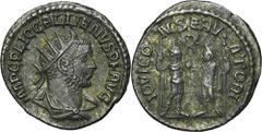 ANCIENT COINS Roman Imperial, Gallienus, AntoninianusRoman ImperialGallienus (253-268), Antoninianus 255-256, Samosata mintObverse: radiate, draped and cuirassed bust right IMP C P LIC GALLIENVS P F A