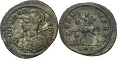 ANCIENT COINS Roman Imperial, Probus, AntoninianusRoman Imperial Probus (276–282), Antoninianus 276-282, Rome mintObverse: bust of Probus, radiate, helmeted, cuirassed, left, holding spear and shield 