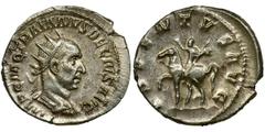 Roman Imperial Roman Imperial, Trajan Decius, AntoninianusRoman ImperialTrajan Decius (249-251), Antoninianus 249-250, Rome mint Obverse: radiate, draped and cuirassed bust rightIMP C M Q TRAIANVS DEC