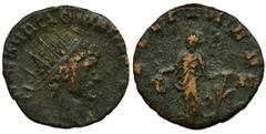 Roman Imperial Roman Imperial, Quintillus, Antoninianus - RARERare antoninian of Emperor Quintillus, who reigned after the death of his brother Claudius, according to various sources, several days or 