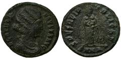 Roman Imperial Roman Imperial, Fausta, Follis - VERY RAREVery rare Fausta follis with a RIC rarity rating of R2. Fausta was caught up in the vile case of adultery with her stepson Crispus, and as a re