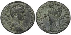 ANCIENT COINS Roman Provincial, Pisidia, Antioch, Caracalla, AERoman ProvincialPisidia, Antioch, Caracalla (198-217), AE, Antioch mintObverse: laureate bust rightANTONINVS PIVS AVGReverse: Genius stan