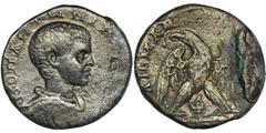 ANCIENT COINS Roman Provincial, Phoenicia, Tyre, Diadumenian, Tetradrachm - VERY RAREVery rare Diadumenian tetradrachm. There are only three records on Coinarchives. Provincial Rome Phoenicia, Tyre, D