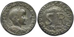 ANCIENT COINS Roman Provincial, Pisidia, Antioch, Gordian III, AERoman ProvincialPisidia, Antioch, Gordian III (238-244), AE, Antioch mintObverse: bust rightIMP CAES M ANT GORDIANVS AVGReverse: round 