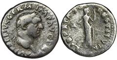 ANCIENT COINS Roman Imperial, Vitellius, DenariusDenarius of Vitellius, one of the shorter reigning emperors. He ruled only less than 12 months.Roman ImperialVitellius (69), Denarius 69, Rome Obverse:
