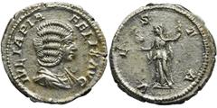 ANCIENT COINS Roman Imperial, Julia Domna, DenariusRoman Imperial Julia Domna (wife of Septimius Severus, 193-217), Denarius 211-217, Rome mint Obverse: draped bust right IVLIA PIA FELIX AVG Reverse: 