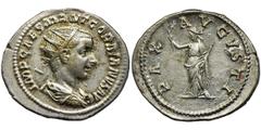 ANCIENT COINS Roman Imperial, Gordian III, AntoninianusRoman ImperialGordian III (238-244), Antoninianus 238-239, Rome mint Obverse: radiate, draped and cuirassed bust rightIMP CAES M ANT GORDIANVS AV