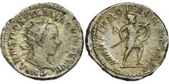 ANCIENT COINS Roman Imperial, Hostilian, Antoninianus - RAREHostilian's Antoninians are much less common than many other Antoninians due to the short reign of this Emperor. Hostilian was promoted to t