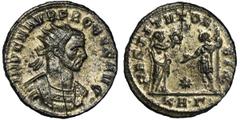 ANCIENT COINS Roman Imperial, Probus, AntoninianusVery nicely preserved Probus antoninianus, with a lot of silvering. Roman Imperial Probus (276–282), Antoninianus 276-277, Serdica mint Obverse: bust 