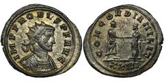 ANCIENT COINS Roman Imperial, Probus, AntoninianusVery nicely preserved Probus antoninianus, with a lot of silvering. Roman Imperial Probus (276–282), Antoninianus 279, Siscia mint Obverse: bust of th