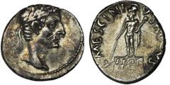 ANCIENT COINS Roman Imperial, Octavian Augustus, Denarius - VERY RAREVery rare denarius of Octavian, only 15 listings on Coinarchives..Ex. Nomos AG, Obolos 5, 2016.Roman Imperial Octavian Augustus (27
