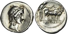 ANCIENT COINS Roman Imperial, Octavian Augustus, DenariusEx. Naville Numismatics, Auction 11, 2014. Roman ImperialOctavian Augustus (27 BC-14 AD), Denarius 29-27 BC, Brundisium or Rome mint Obverse: h