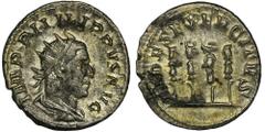 ANCIENT COINS Roman Imperial, Philip I, AntoninianusRoman ImperialPhilip I (244-249), Antoninianus 249, Rome mintObverse: radiate and draped bust rightIMP PHILIPPVS AVGReverse: aquila between three si