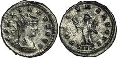 ANCIENT COINS Roman Imperial, Gallienus, AntoninianusRoman Imperial Gallienus (253-268), Antoninianus 266-267, Antioch mintObverse: radiate head right GALLIENVS AVGReverse: Fortune standing left holdi