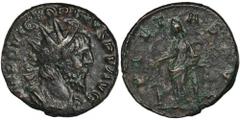 ANCIENT COINS Roman Imperial, Victorinus, Antoninianus - RARERarer antoninianus of Gallic usurper Victorinus, minted in his Rhine capital, Colonia Agrippina (today's Cologne). Coins of Victorinus, the