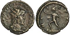 ANCIENT COINS Roman Imperial, Victorinus, Antoninianus - RARERarer antoninianus of Gallic usurper Victorinus, minted in his Rhine capital, Colonia Agrippina (today's Cologne). Coins of Victorinus, the
