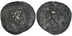 ANCIENT COINS Roman Imperial, Victorinus, Antoninianus - RARERarer antoninianus of Gallic usurper Victorinus, minted in his Rhine capital, Colonia Agrippina (today's Cologne). Coins of Victorinus, the