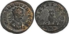 ANCIENT COINS Roman Imperial, Carinus, AntoninianusAntoninianus with pontifical implementst on the reverse. In this variation, there are two lettering variants of the obverse with the endings NOB C or