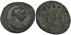 ANCIENT COINS Roman Imperial, Carinus, AntoninianusRoman Imperial Carinus (282-285), Antoninianus 282-283, Rome mintObverse: radiate, draped and cuirassed bust rightIMP C M AVR CARINVS P F AVGReverse: