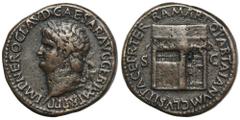 ANCIENT COINS Roman Imperial, Nero, Sestertius - PADOVANPADOVAN, forgery.Roman Imperial Nero (54-68), Sestertius Obverse: laureate head left Reverse: temple of Janus, with latticed window on left and 