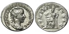 ANCIENT COINS Roman Imperial, Gordian III, AntoninianusRoman ImperialGordian III (238-244), Antoninianus 240, Rome mint Obverse: radiate, draped and cuirassed bust rightIMP CAES M ANT GORDIANVS AVGRev