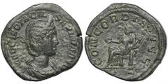 ANCIENT COINS Roman Imperial, Otacilia Severa, SestertiusRoman Imperial Otacilia Severa (247-249), Sestertius 244-249, Rome mintObverse: bust of Otacilia Severa right MARCIA OTACIL SEVERA AVGReverse: 