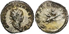 ANCIENT COINS Roman Imperial, Valerian II, AntoninianusPosthumous issue. Roman ImperialValerian II (253-255, son of Galien), Antoninianus 258-259, Lugdunum mint Obverse: radiate and draped bust right 