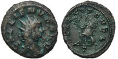 ANCIENT COINS Roman Imperial, Gallienus, AntoninianusRoman Imperial Gallienus (253-268), Antoninianus 265-268, Rome mintObverse: radiate head right GALLIENVS AVGReverse: Felicitas seated left holding 