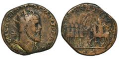 ANCIENT COINS Roman Imperial, Postumus, Double Sestertius - RARERoman Imperial Postumus (260-269), Double sestertius 260, Colonia Agrippinensis mint Obverse: radiate, draped and cuirassed bust of Post