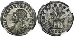 ANCIENT COINS Roman Imperial, Probus, Antoninianus - NGC AUVery nicely preserved Probus antoninianus, with full silvering.Graded AU by NGC. Roman Imperial.Probus (276–282), Antoninianus 280, Cyzicus m