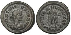 ANCIENT COINS Roman Imperial, Arcadius, Follis - RARERare follis on a large and heavy planchet.Ex. Roma Numismatics, 01.2022.Roman ImperialArcadius (383-408), Follis 392-395, Cyzicus mintObverse: diad