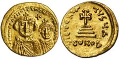 ANCIENT COINS Byzantine Empire, Heraclius and Heraclius Constantinus, SolidusByzantine Empire Heraclius and Heraclis Constantine (610-641), Solidus ca.616, Constantinople mint Obverse: busts of Heracl