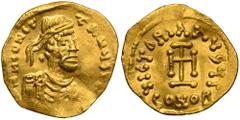 ANCIENT COINS Byzantine Empire, Constantine IV, TremissisByzantine Empire Constantine IV (668-685), Tremissis 669-674, Constantinople mintObverse: diademed, draped and cuirassed bust to right dN CONST