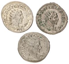 Foreign coins Roman Empire. Philippus I Arabs. Lot (3) Antonianus. ND (244 - 249). F - VF. RIC 12, RIC 15, RIC 25.