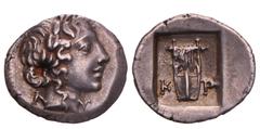 Foreign coins Lycia. Kragos. Drachm. N.D. (1st Century BC). VF +.